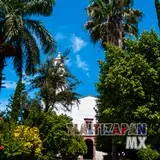 Entrada el ex convento San Miguel Arcángel de Tlaltizapán, Morelos