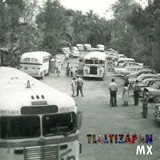 Foto antigüa del estacionamiento de las Estacas en vacaciones