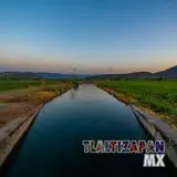 Bella postal del canal de Tlaltizapán, Morelos, México