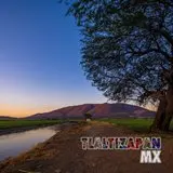 Bello paisaje del amanecer en Tlaltizapán en el canal