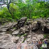 Paisaje dentro del cañón del Cerro de Santa María en Tlaltizapán, Morelos