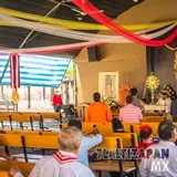 Misa celebrada antes de la procesión con el Santísimo Sacramento