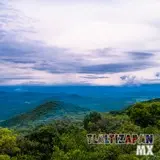 Desde el cerro Santa María en un atardecer nublado