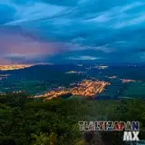 Panorama nocturno de Tlaltizapán visto desde el cerro Santa María