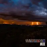 Tormenta eléctrica en la zona sur de Morelos.