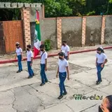 Escolta a la bandera escuela Ohatl Xochitl