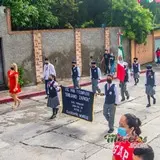 Banderín escuela primaria Emiliano Zapata.