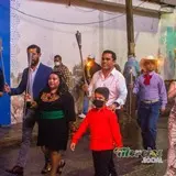 Presidente Gabriel Moreno Bruno recorrido nocturno del 15 de septiembre.