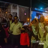 Presidente, Reinas y princesas de fiestas patrias en recorrido nocturno.