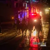 Recorrido nocturno avanzando por la calle Vicente Guerrero