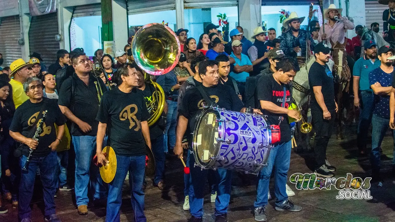 Banda de viento que acompañara el recorrido nocturno.