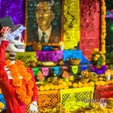 Ofrenda de la secundaria Lázaro Cárdenas