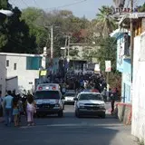 La calle del cuartel Emiliano Zapata, empieza a llenarse de gente bailadora