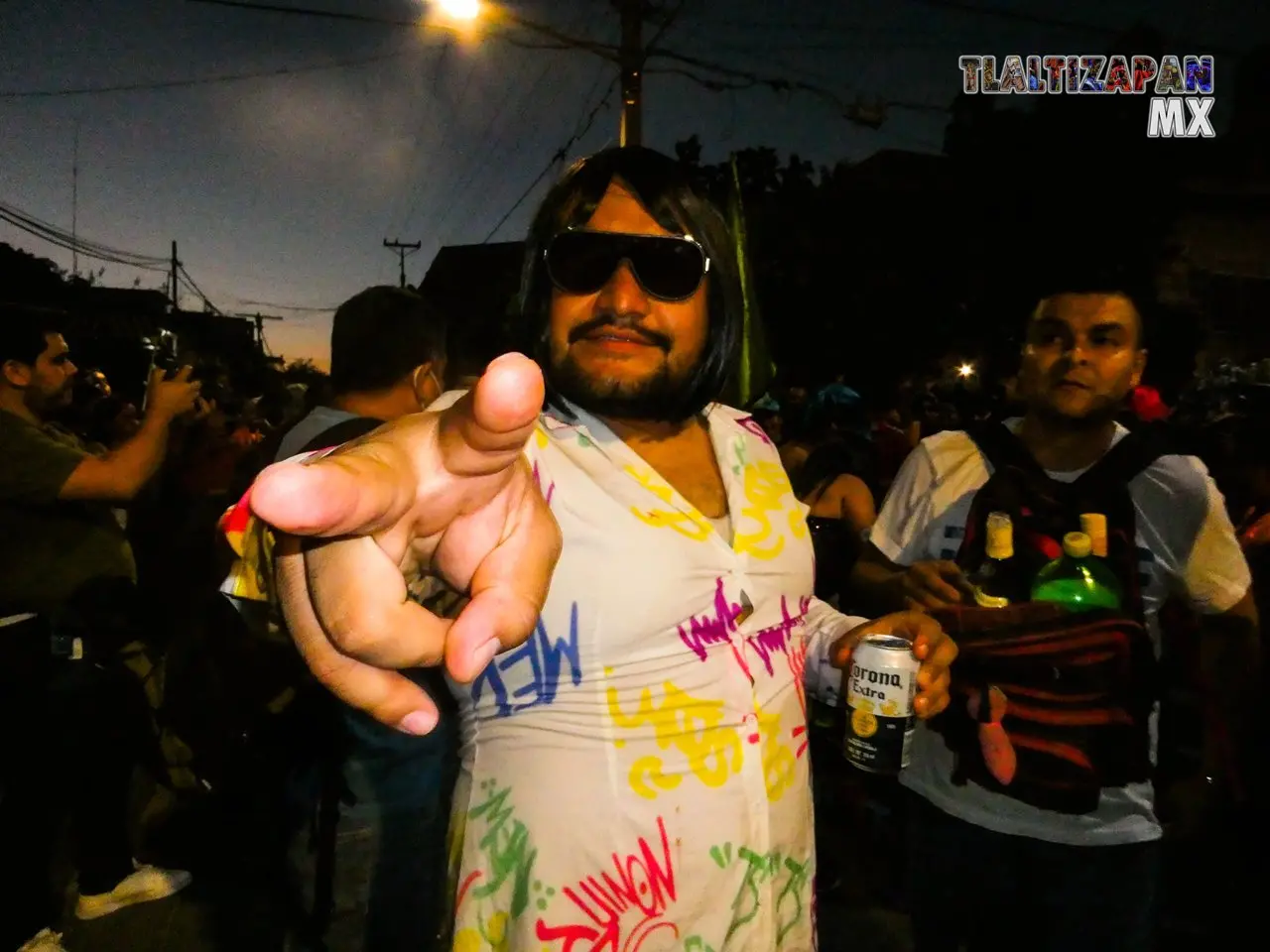 Recorrido de las viudas el jueves de carnaval en Tlaltizapán.