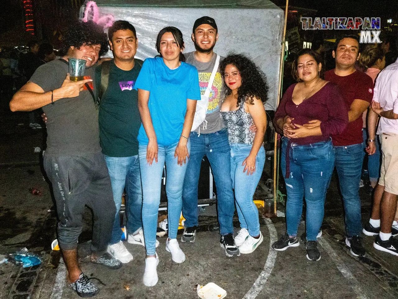 En el zócalo el sábado de carnaval de Tlaltizapán.