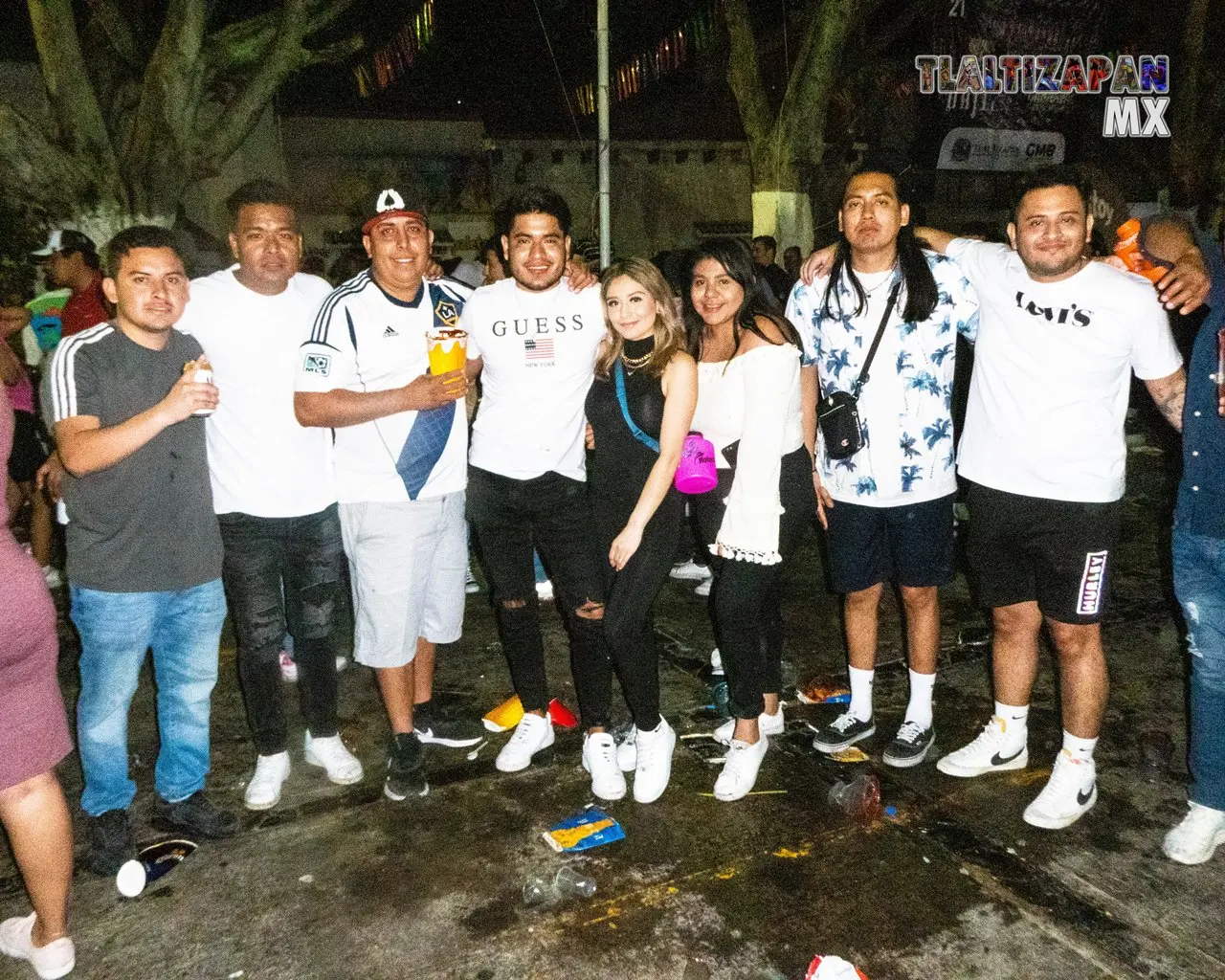 En el centro de Tlalti el sábado de carnaval.