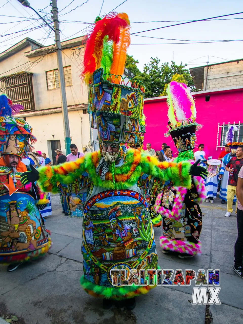 Majestuoso Chinelo en carnaval de Tlaltizapán.