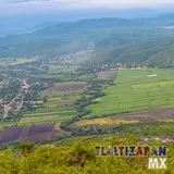 Vista panoramica de los campos de Tlaltizapán y el rio de yautepec