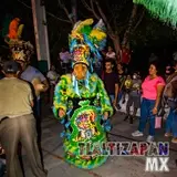 Chinelo azteca en el Carnaval de Alejandra