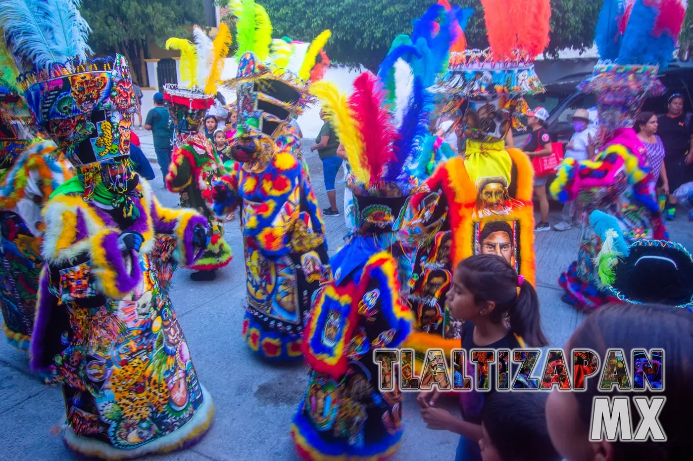 Grupo de chinelos disfrutando del Carnaval de Alejandra