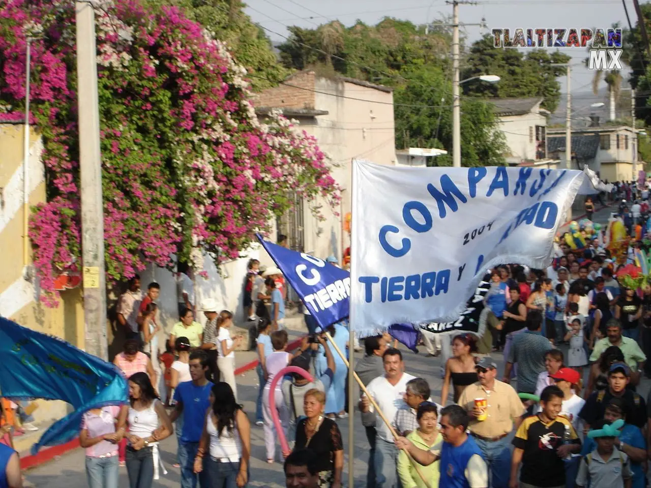 Las banderas son un símbolo de identidad en carnaval