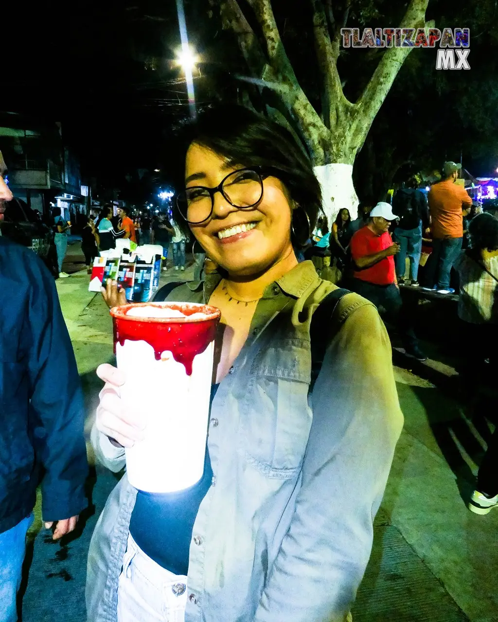 La agradable noche en el centro de Tlaltizapán.