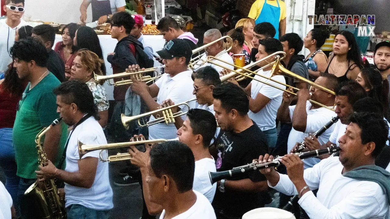 La banda de viento en Tlaltizapán.