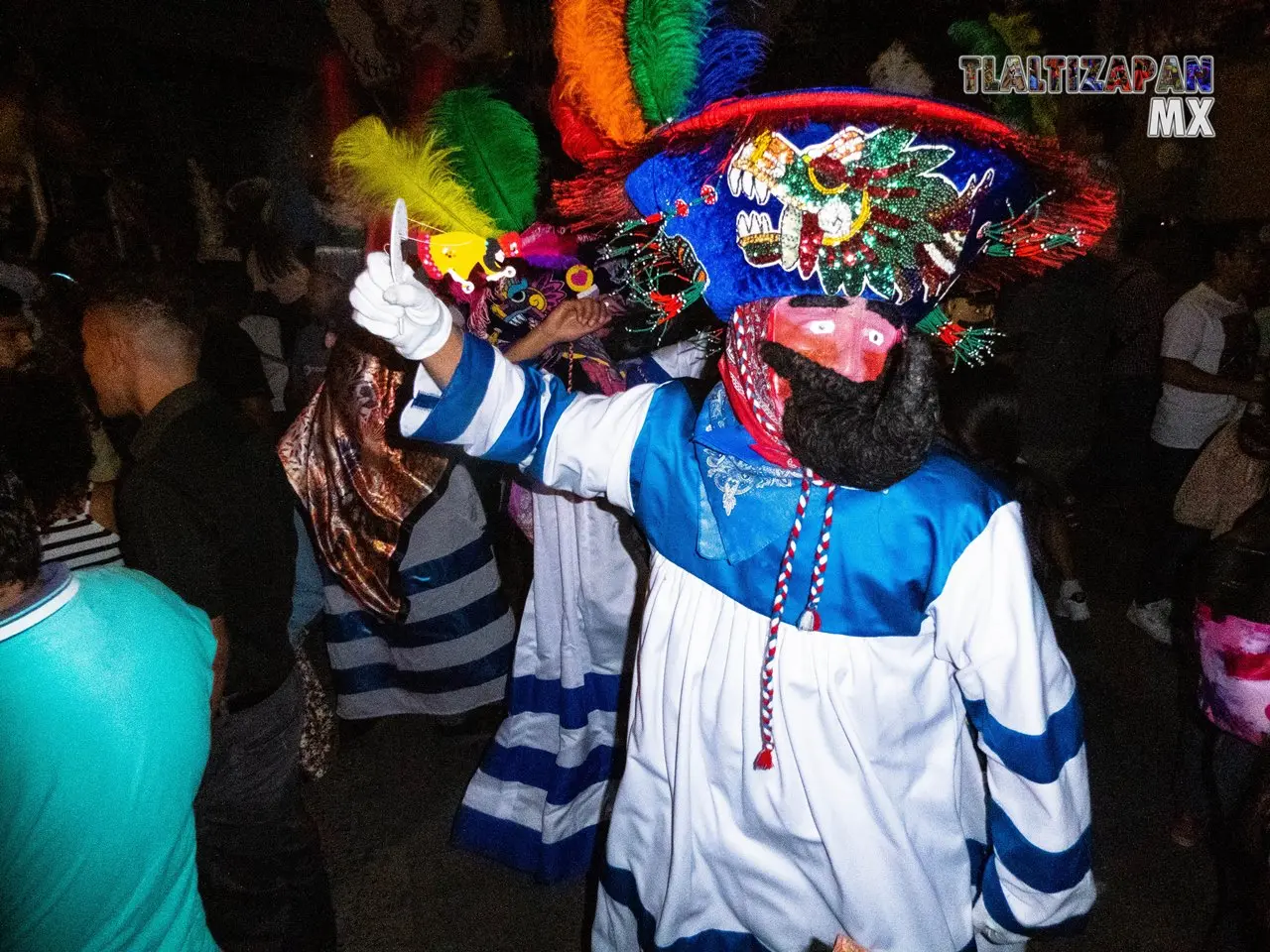 Chinelos en el recorrido del sábado de carnaval.