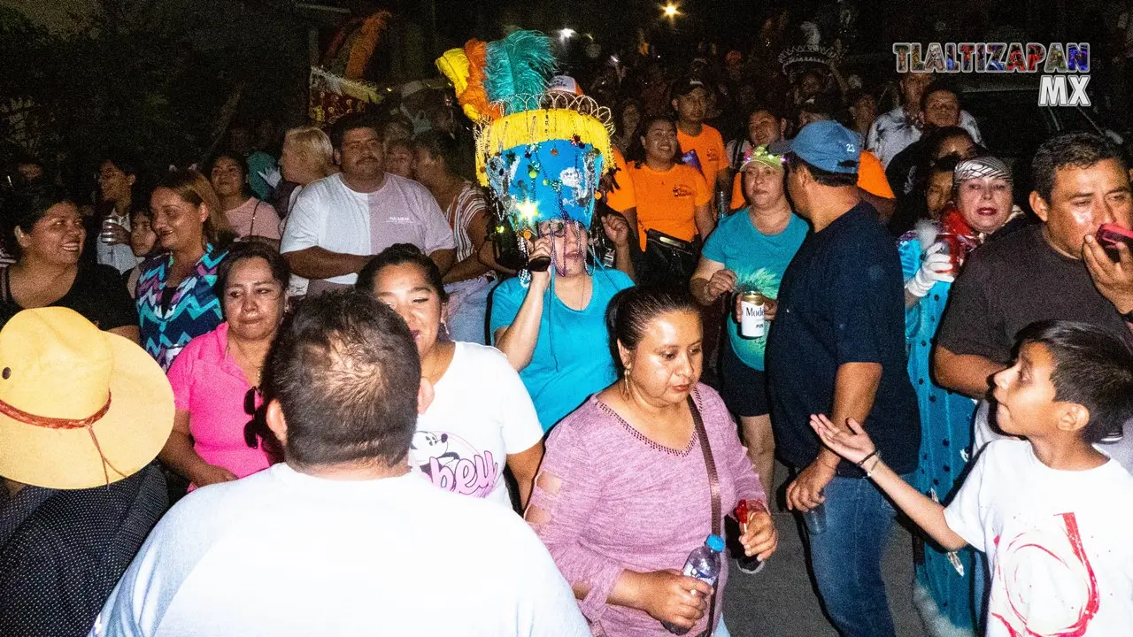 Calle Ignacio Zaragoza Sábado de carnaval en Tlaltizapán 2023.