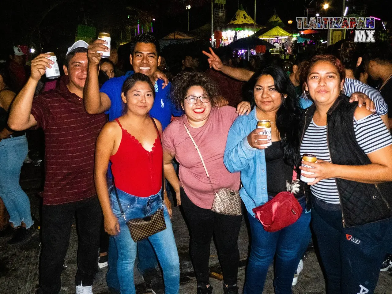 En el centro durante el carnaval de Tlaltizapán 2023