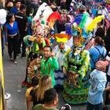 Chinelos durante el recorrido de martes en Tlalti.