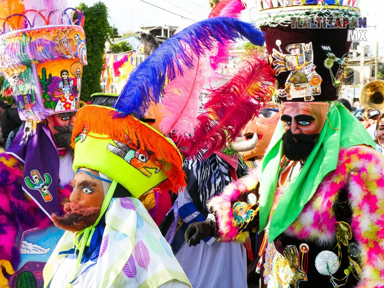 La comparsa Tlalli el martes de carnaval 2023.