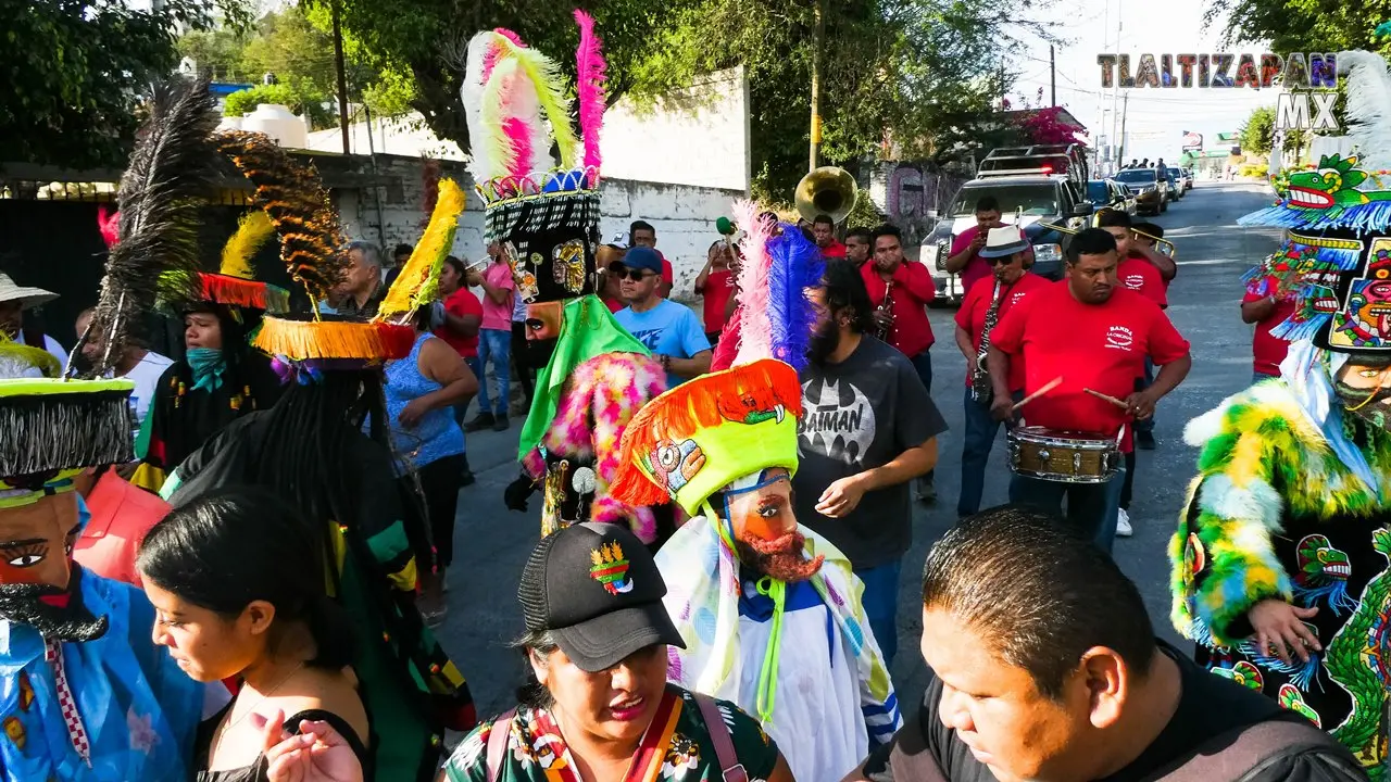 La comparsa Tlalli en el carnaval 2023.