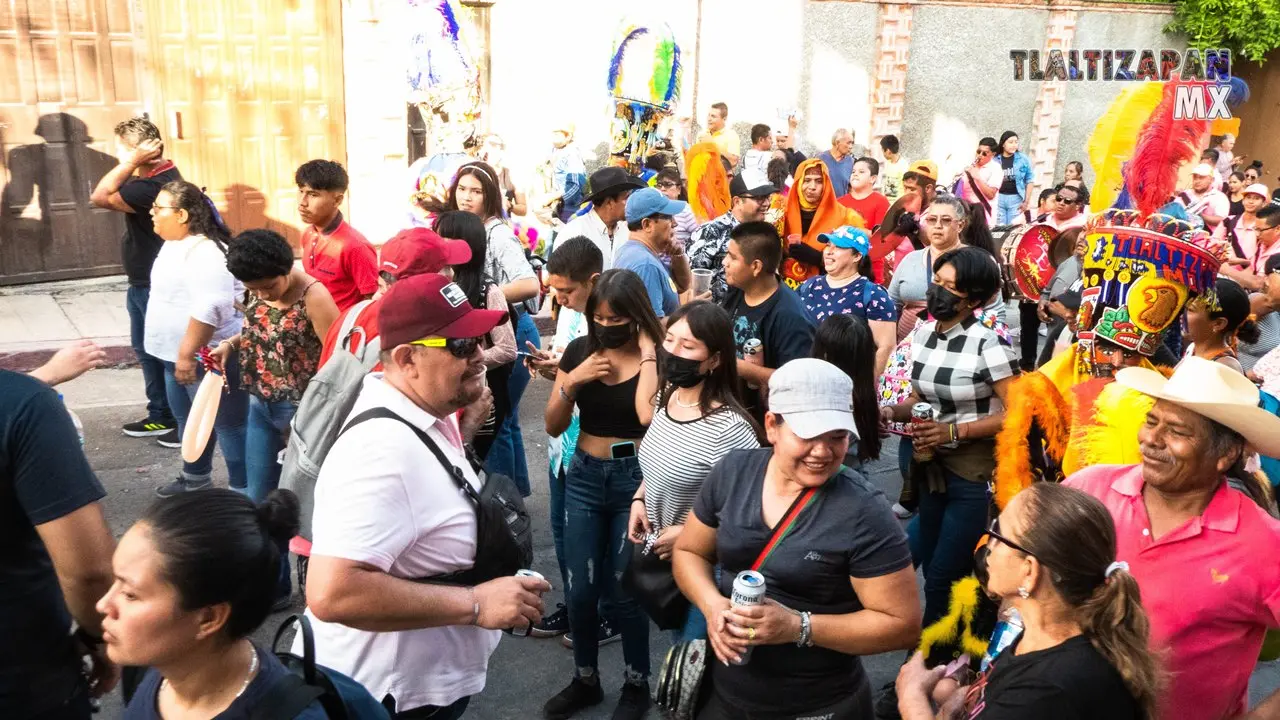 Recorrido del brinco del chinelo en Tlaltizapán.