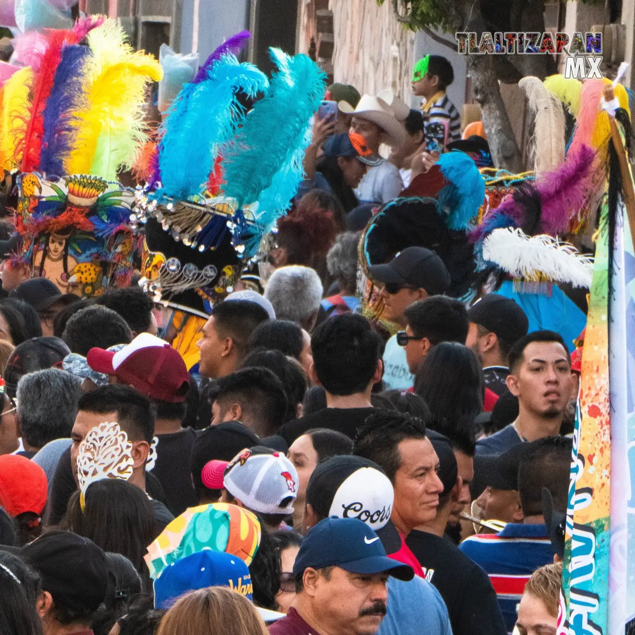 Siguiendo la comparsa en Tlaltizapán