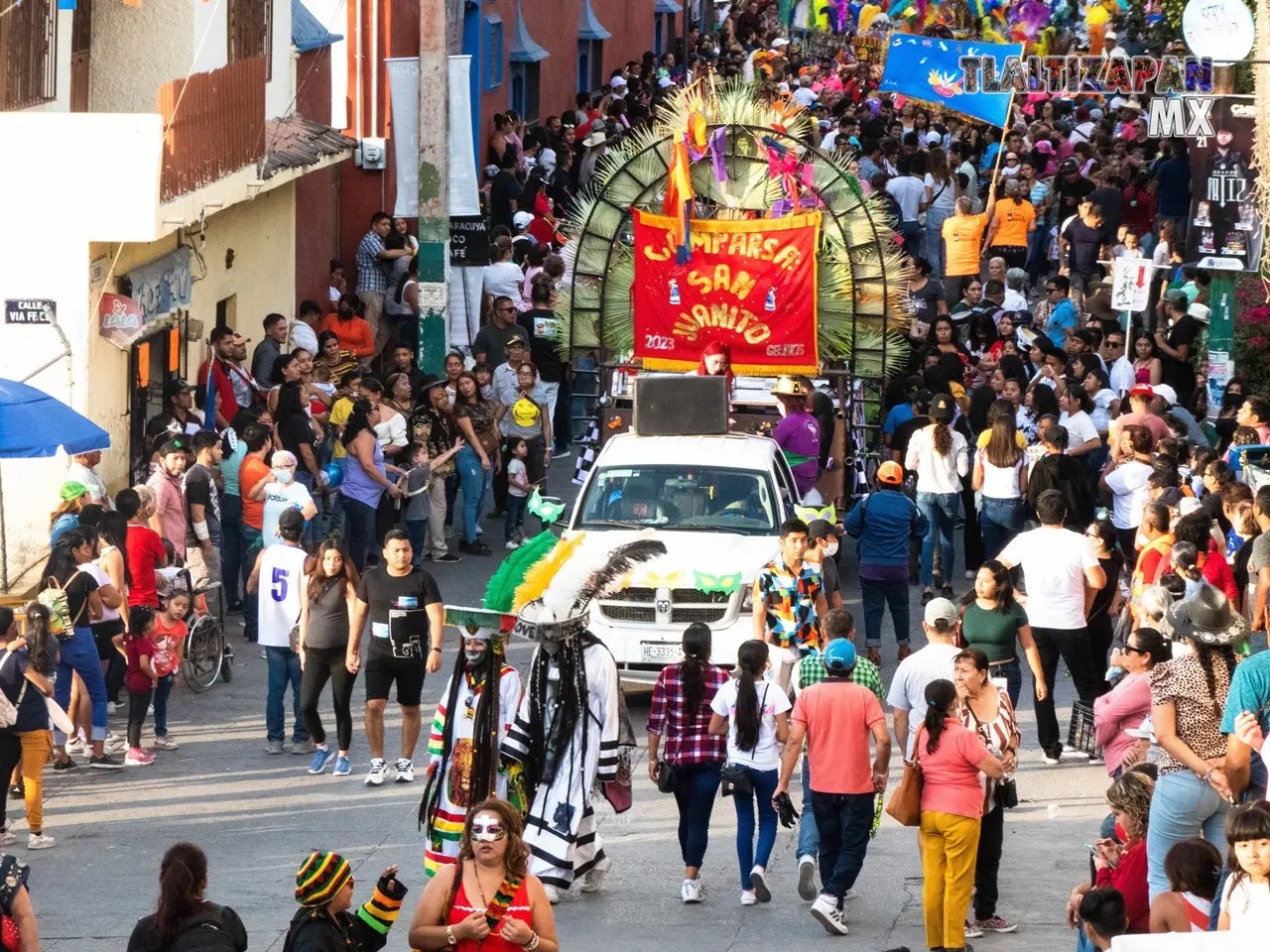 La tarde del martes de carnaval en Tlaltizapán .