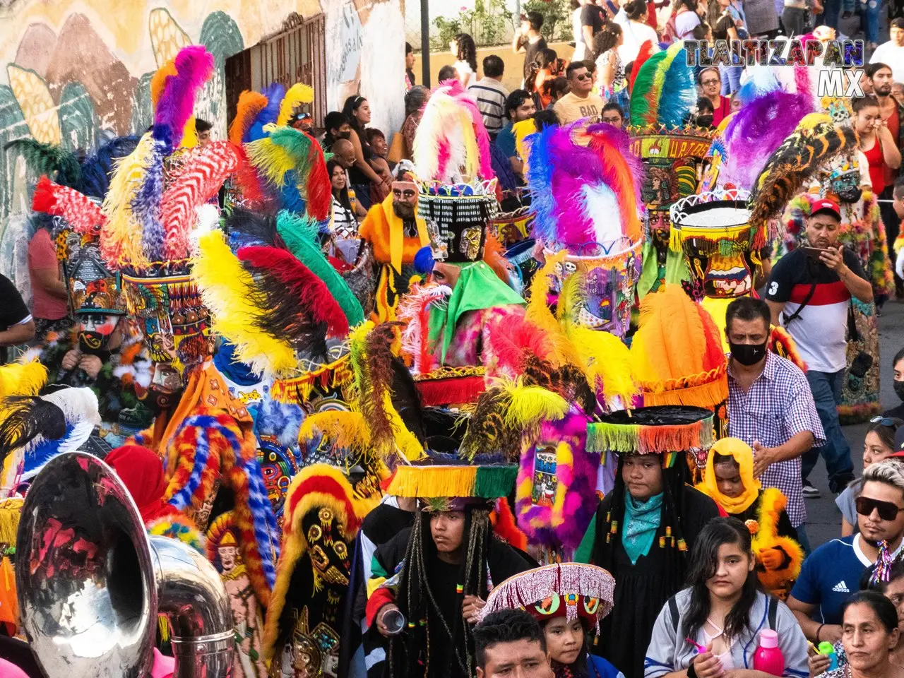 Durante el carnaval de Tlaltizapán 2023.