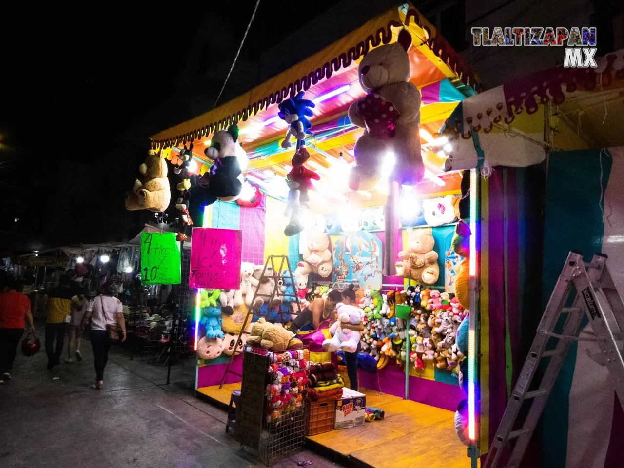 El juego de las canastas en la feria de Tlaltizapán.