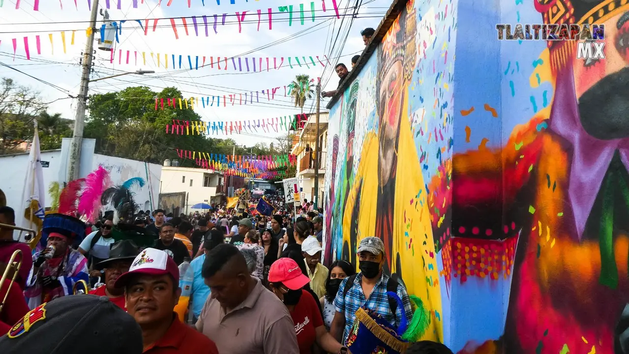 Calle Vicente Guerrero en el martes de carnaval 2023.