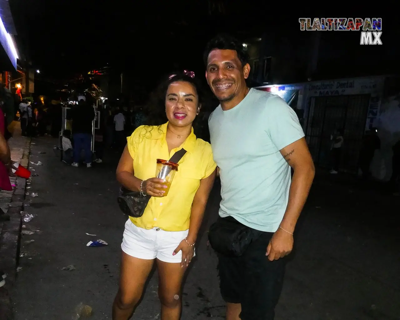 En el recorrido la noche del martes de carnaval.