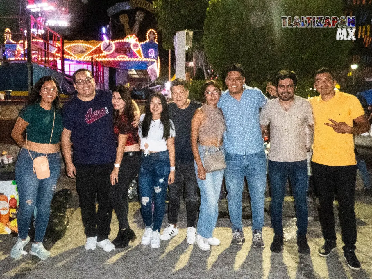 La noche de carnaval en el centro de Tlaltizapán