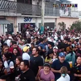 Multitud de gente en pleno carnaval de Tlaltizapán 2024