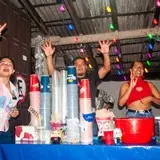 Las barras de bebidas alcoholicas , presentes en carnaval