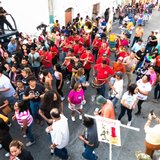 El recorrido de la comparsa Tlalli en el Carnaval de Tlaltizapán.