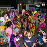 La calle Vicente Guerrero durante el recorrido del carnaval 2023.