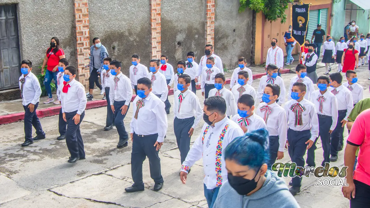 Alumnos de primaria Emiliano Zapata.