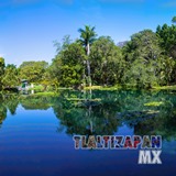 Lago azul del balneario Santa Isabel de Tlaltizapán, Morelos