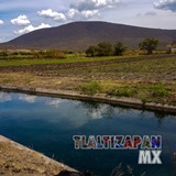 Un lindo paisaje del canal de Tlaltizapán y cerro de Temilpa.