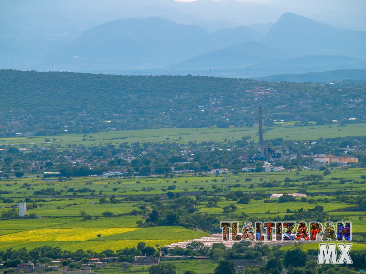 Zacatepec visto desde el cerro Santa María en Tlaltizapán