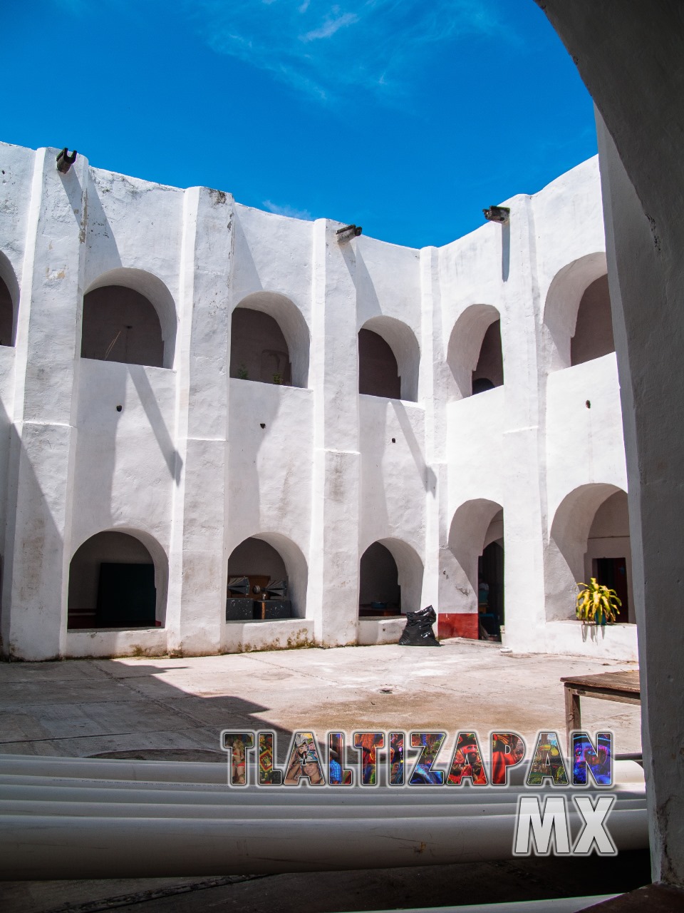 El interior del ex convento San Miguel Arcángel de Tlaltizapán, Morelos